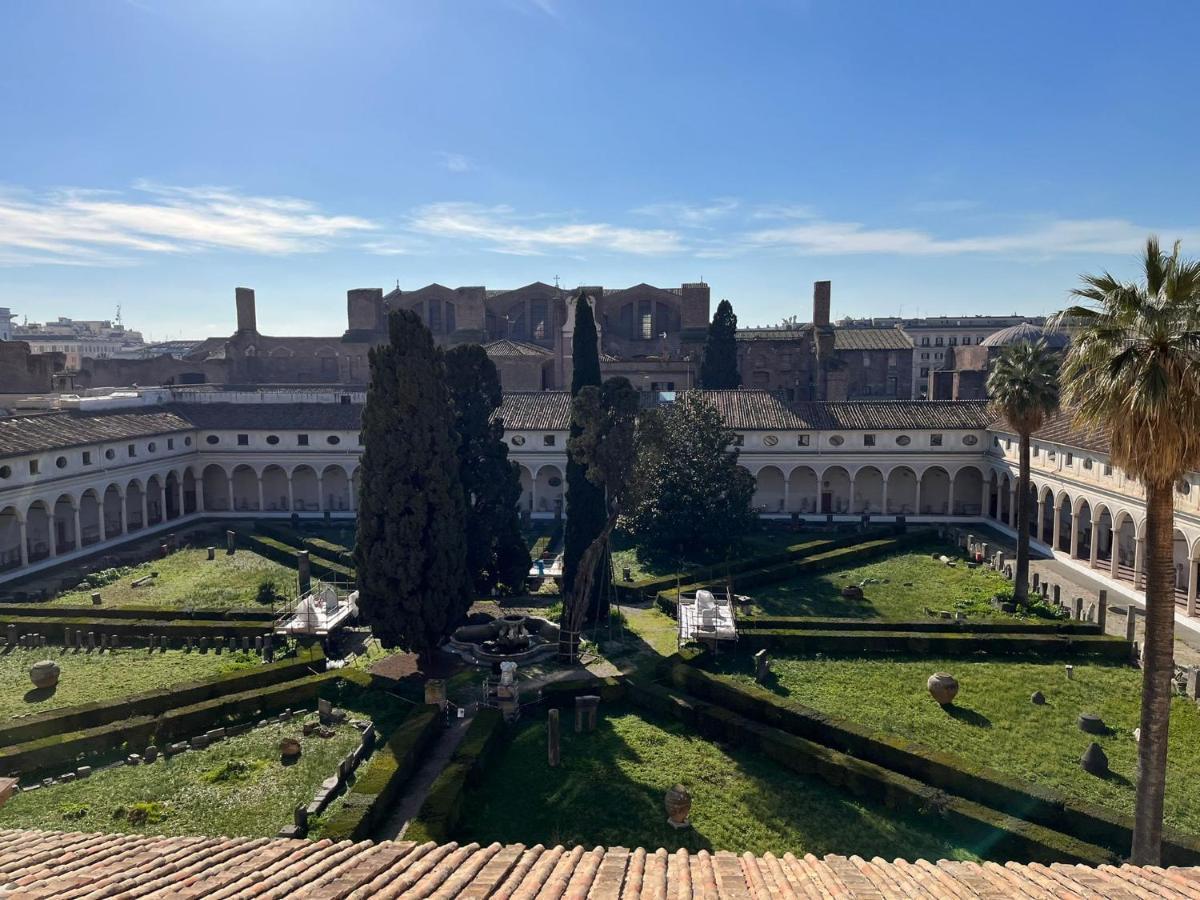 Gasthof X2 Con Magnifica Vista Sul Chiostro Di Michelangelo E Le Terme Di Diocleziano Rom
